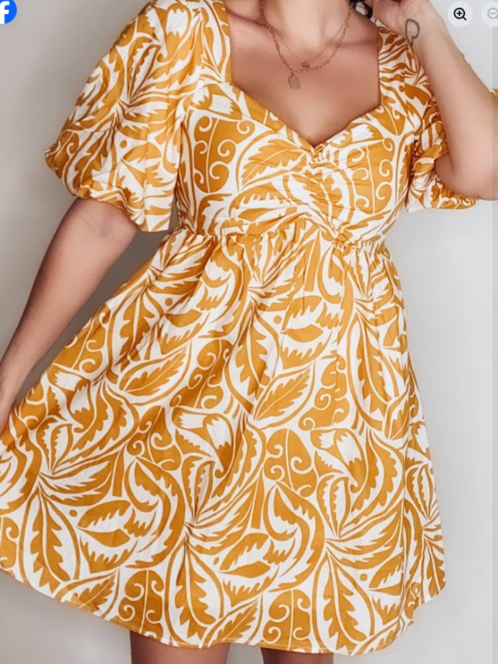Love Riche Charming Honey Charter Dress Size Small